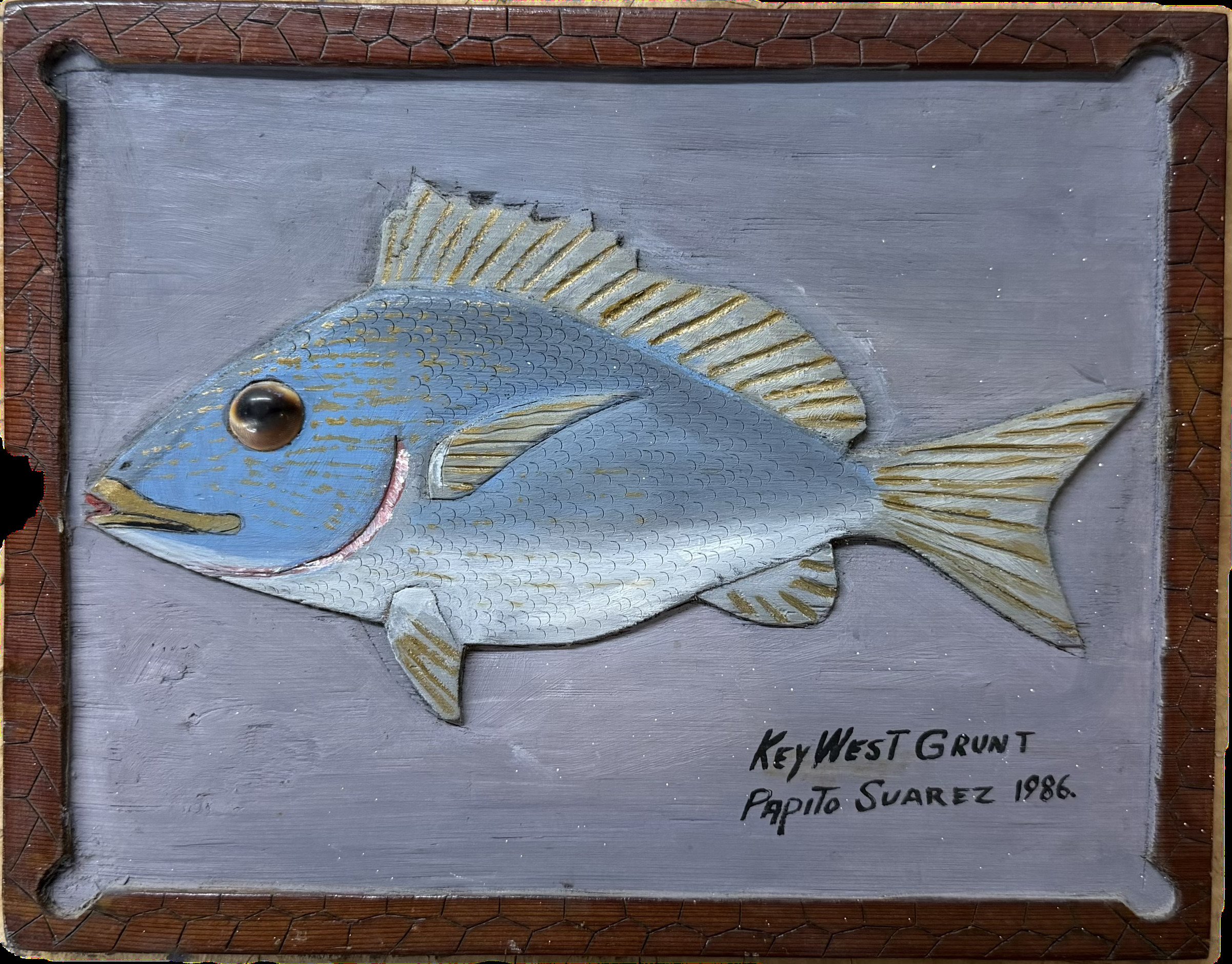 Papito Suarez, Key West Grunt, Intaglio, 9 x 12