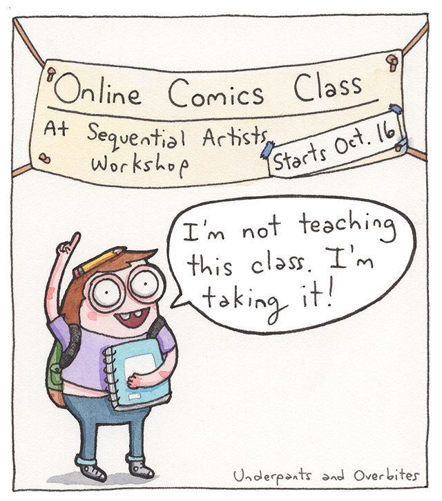 Class starts in like a week if you wanna join! ✏️✨ Link in the ol&rsquo; bio #makingcomics