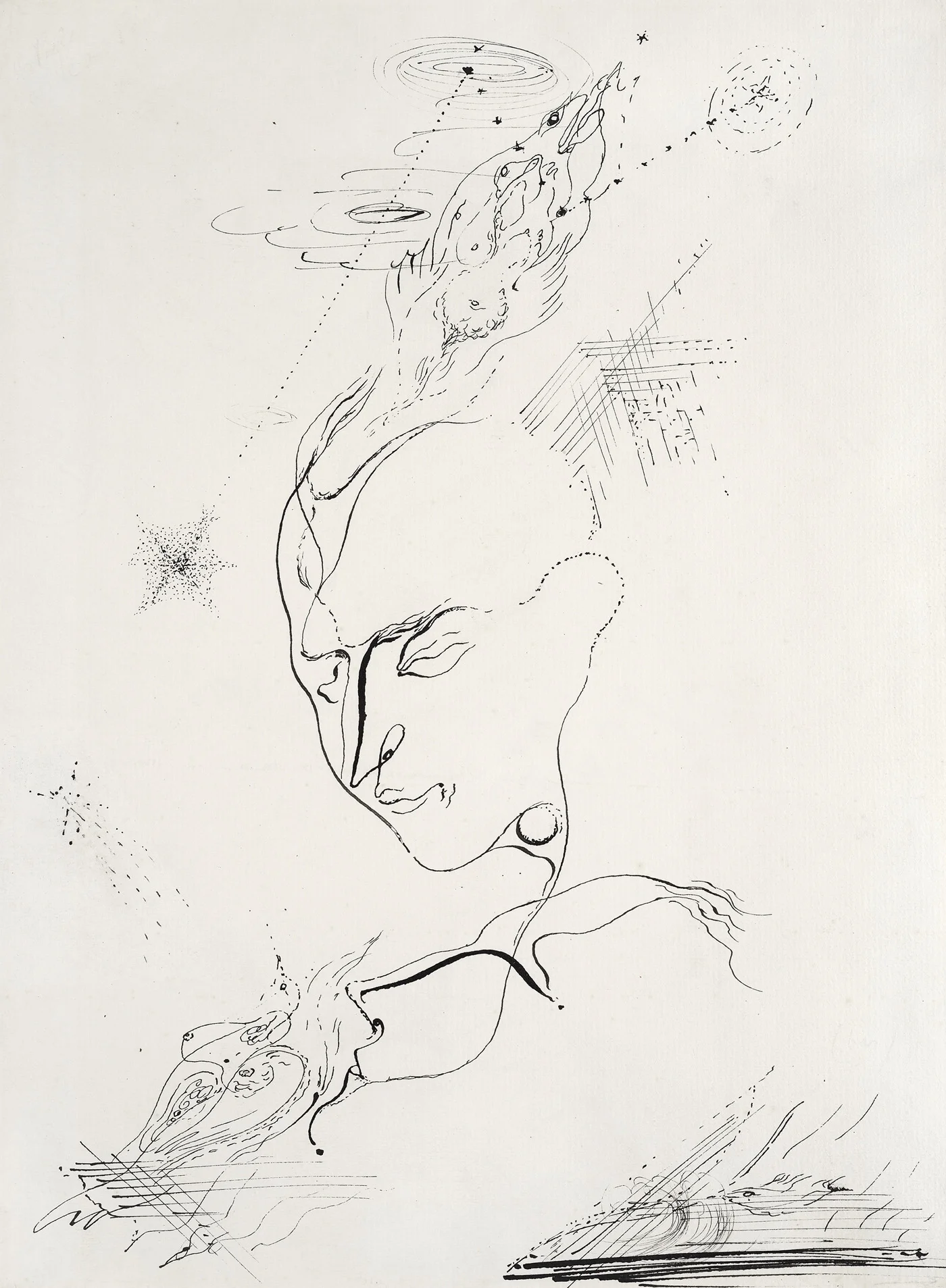 André Masson, “Benjamin Péret — Automatic Drawing” (circa 1925) 