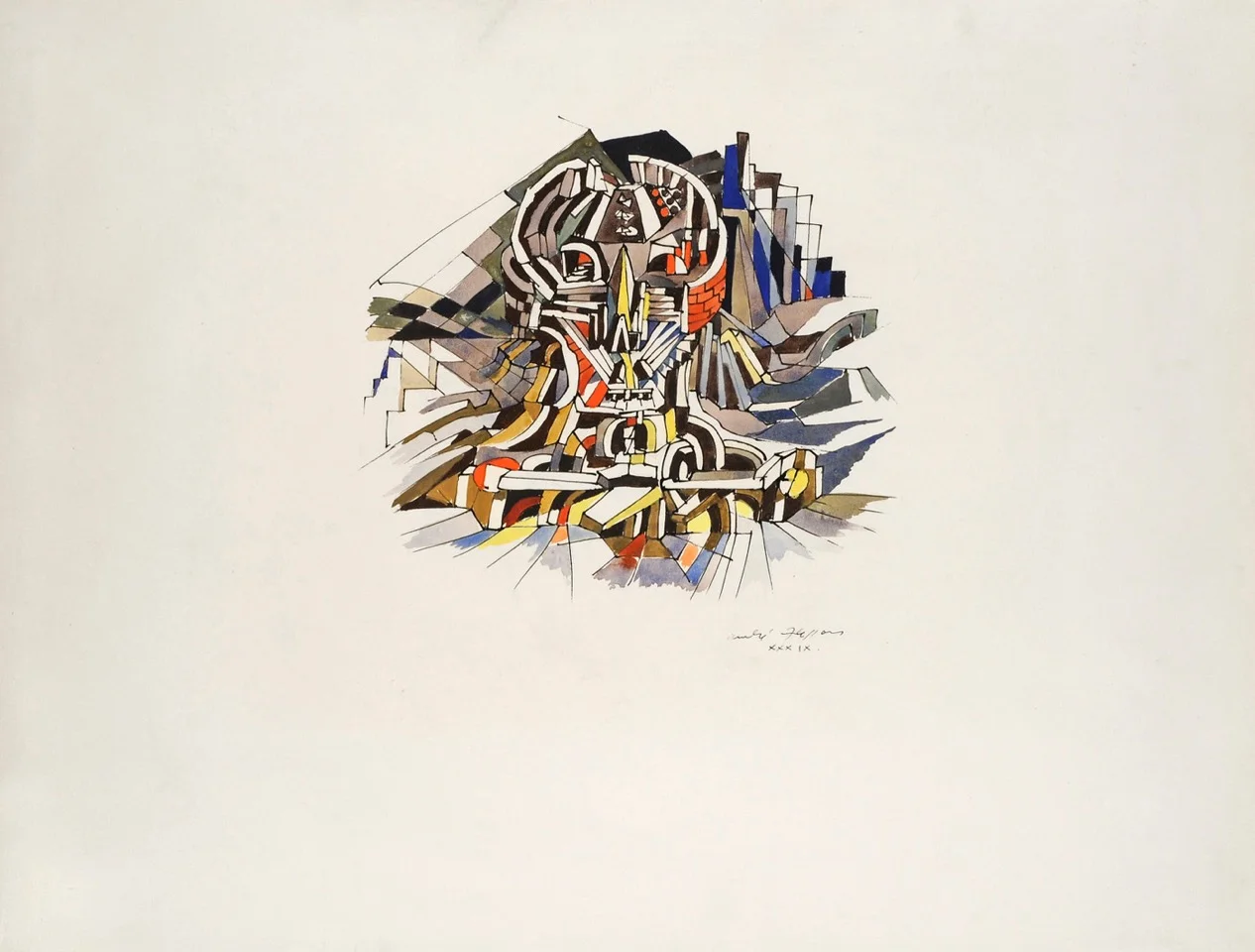 André Masson, “La ville cranienne” (“The Cranial City,” 1939)