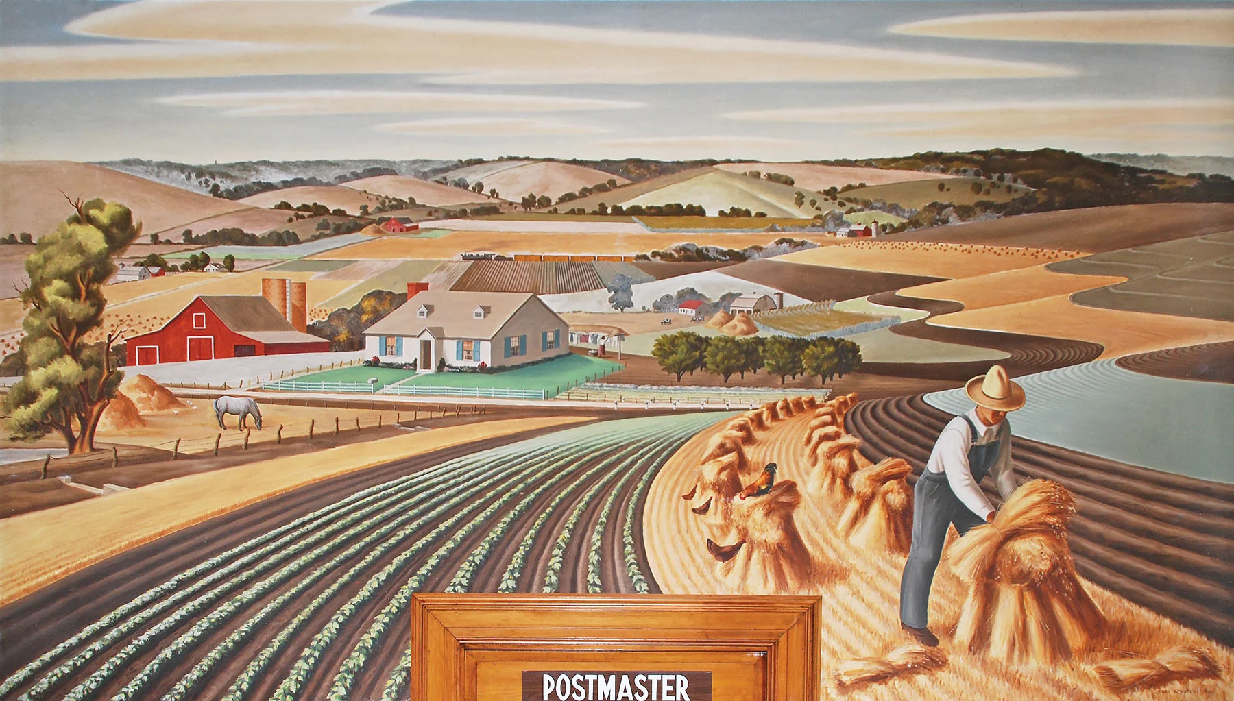 U.S. Post Office mural, Farmersville