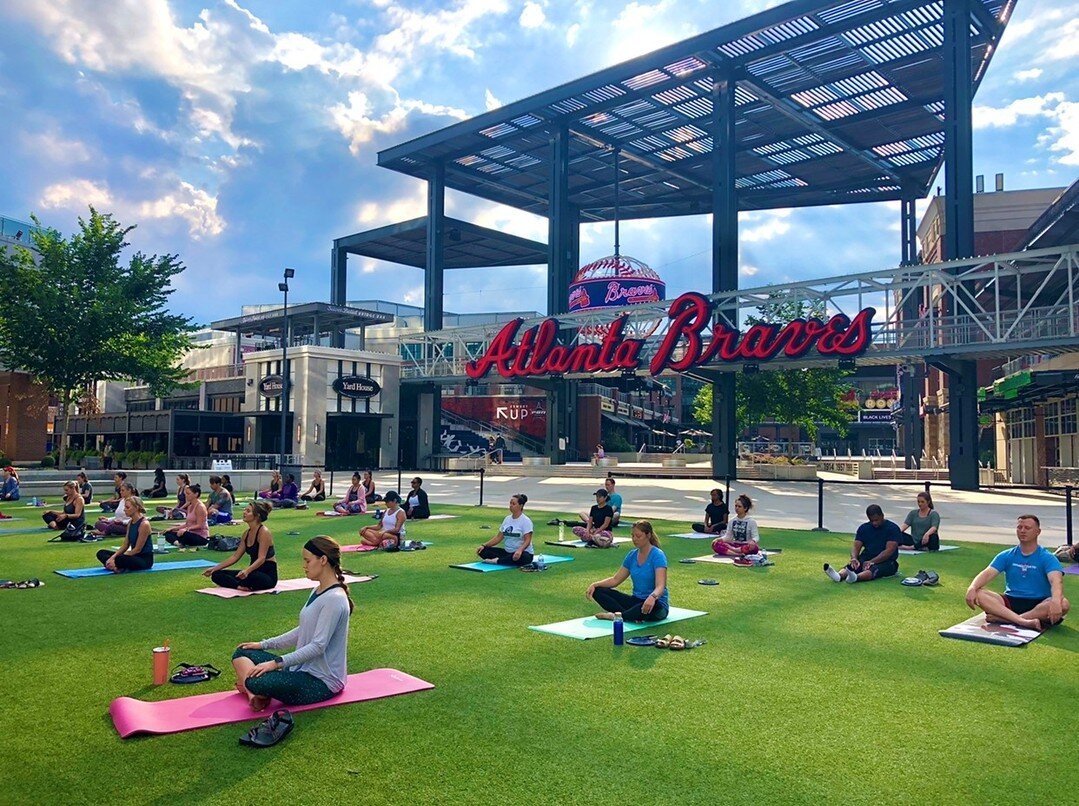 Join Irina for a complimentary yoga at the Braves Stadium on Monday, August 8th at 6:30pm.