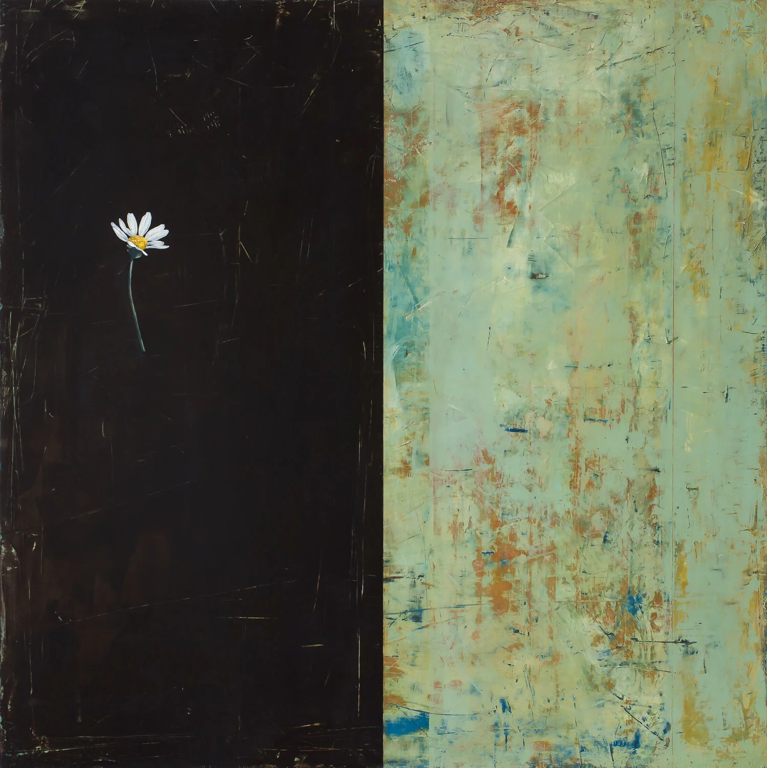 Offering 2015 oil on panel 24 x 24 inches available at Water Street Gallery