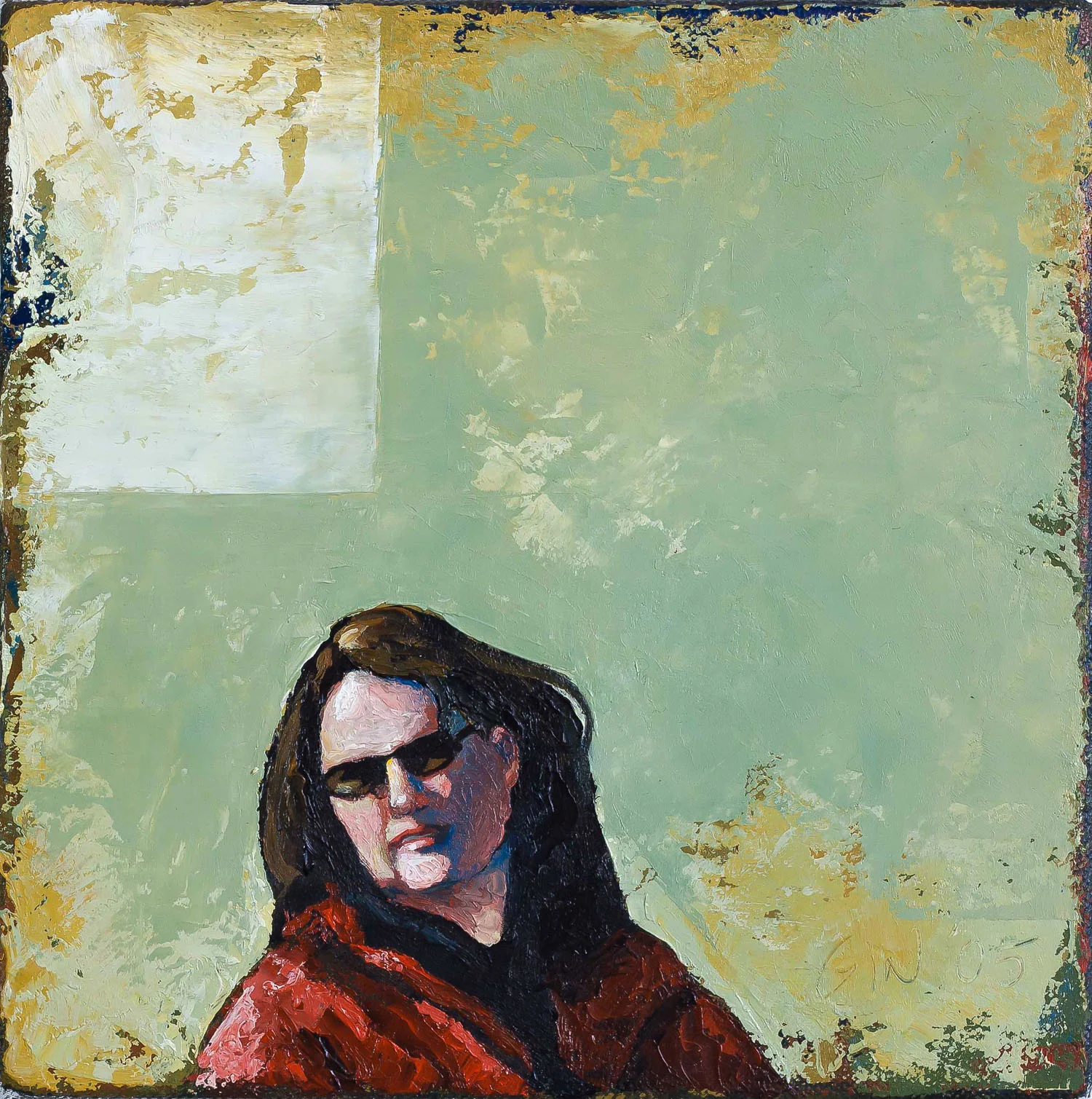 Another Look 2005 oil on canvas 8 x 8 inches Private collection