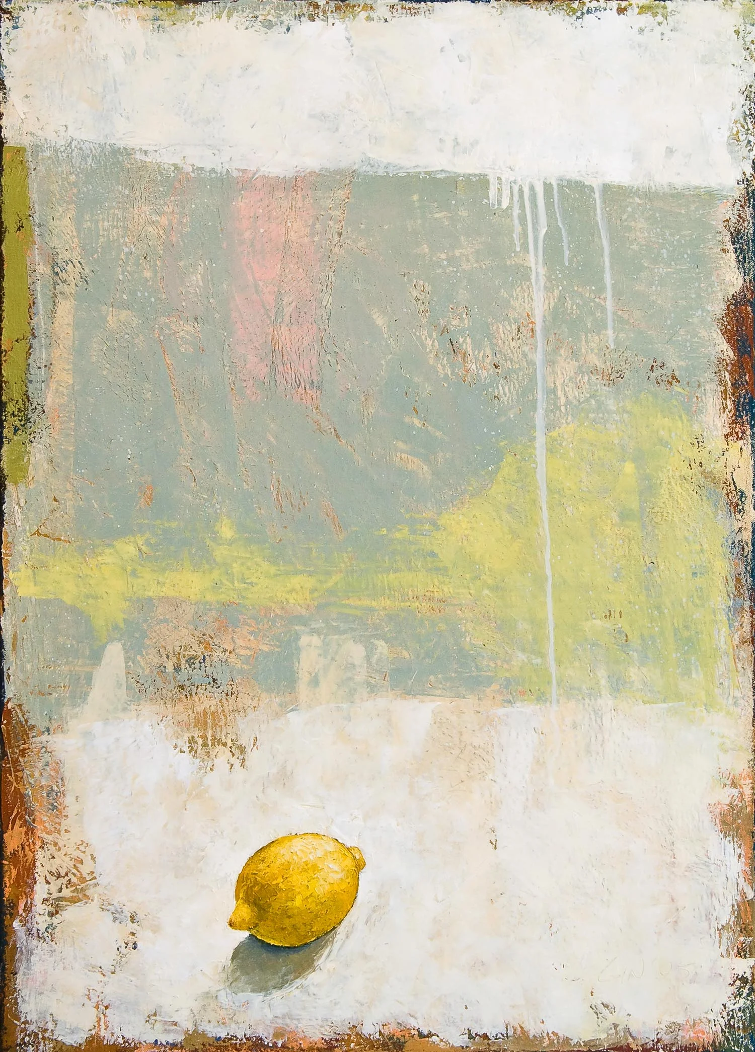 Just One Lemon 2005 oil on canvas 28 x 20 inches Private collection