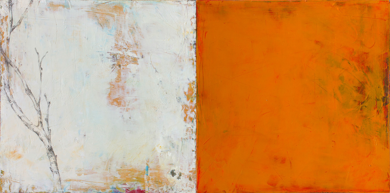 Warm Glow 2016 oil and graphite on panel 6 x 12 inches available at The Haen Gallery