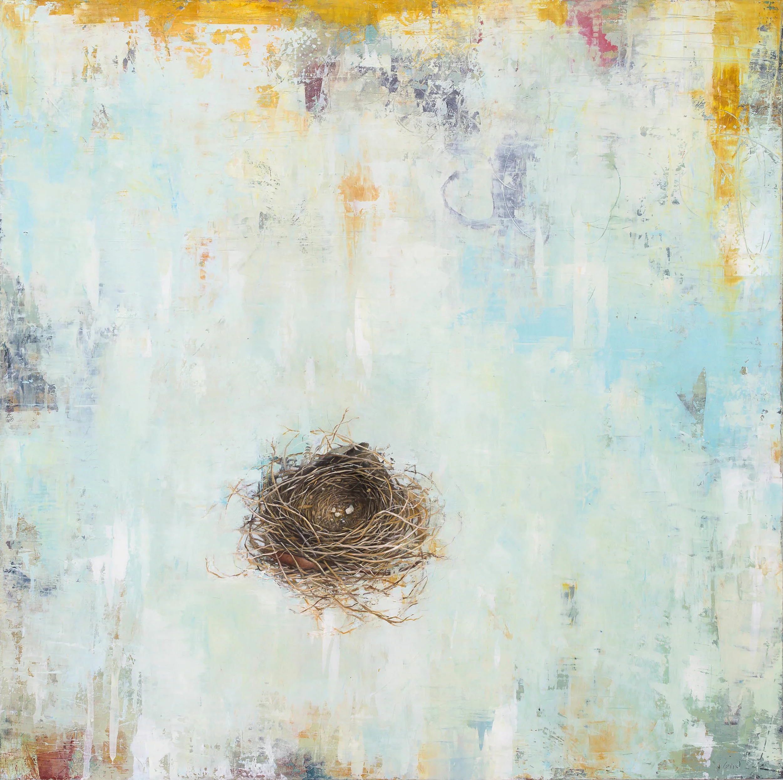 I Heard You Were Gone 2018 oil on panel 24 x 24 inches Sold