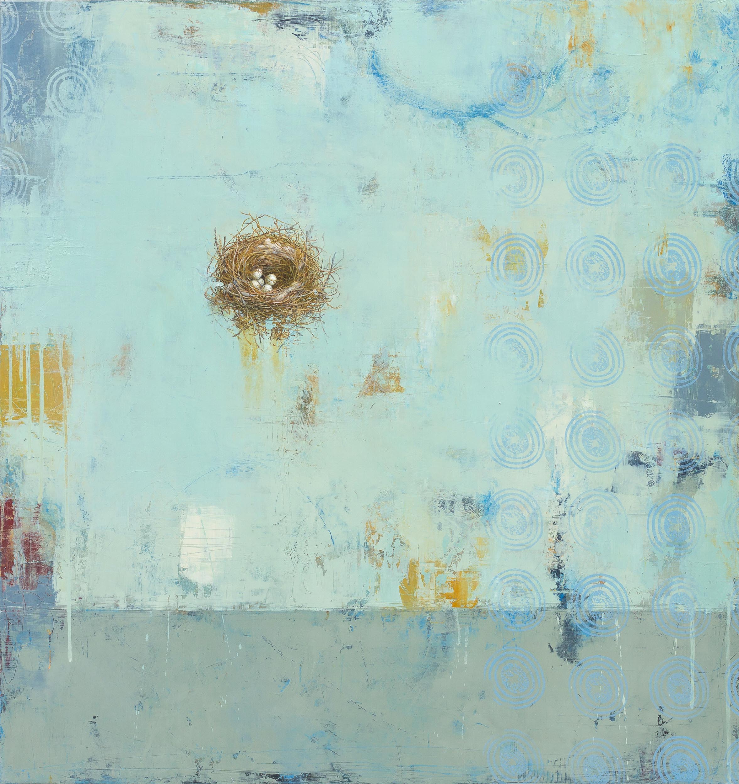 Springtime 2019 oil on panel 32 x 29.5 inches available at Adam Cave Fine Art