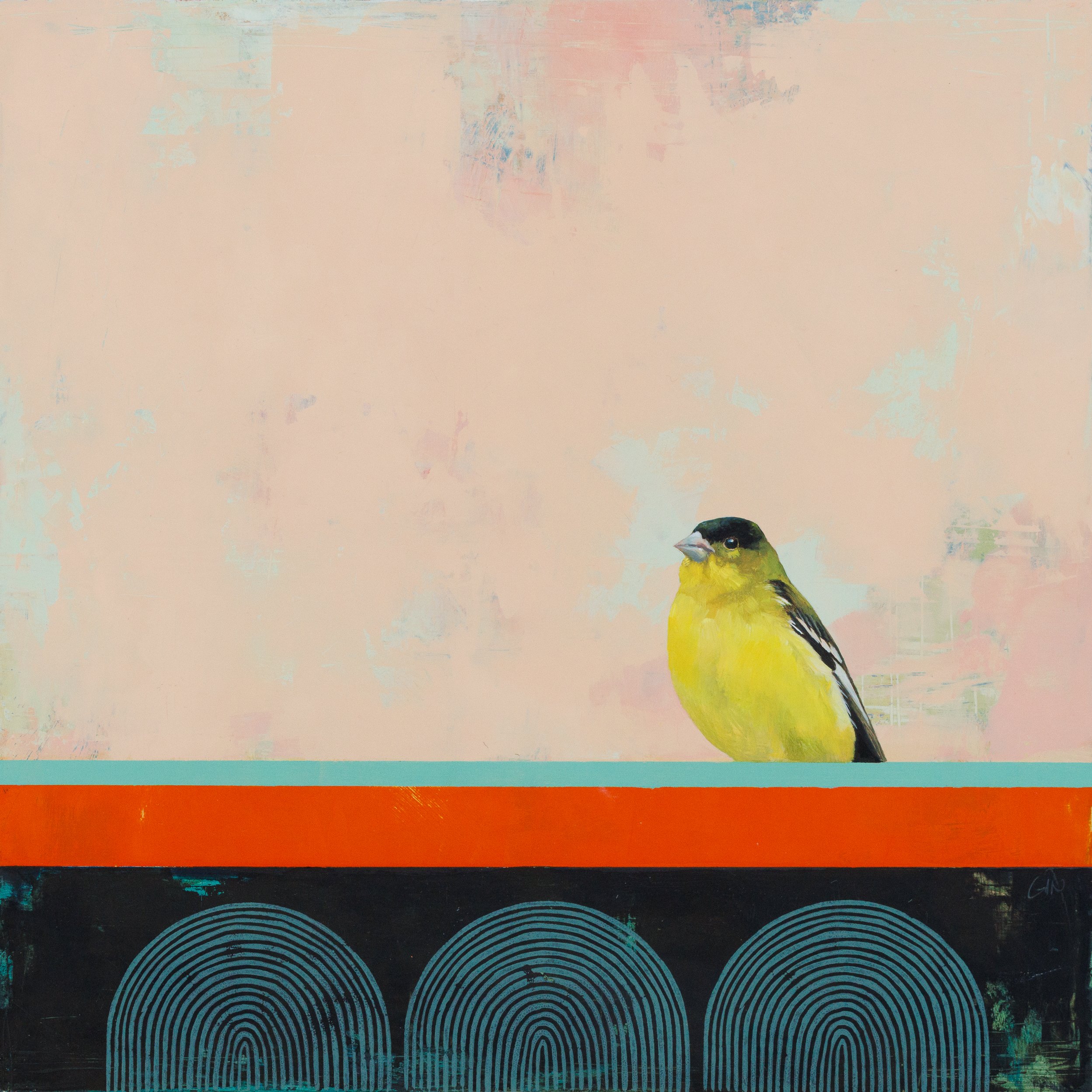 A Curious Morning 2025 oil on panel 12 × 12 inches Sold