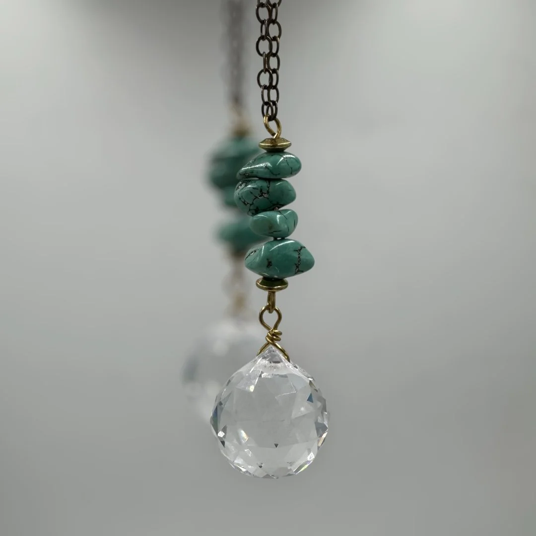 Turquoise Magnesite Sun Catcher
