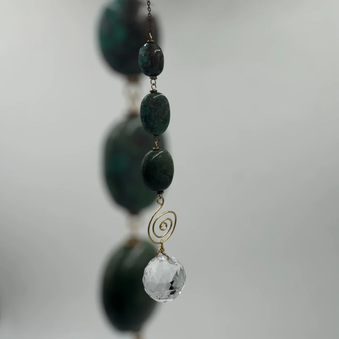 Brass & Tibetan Turquoise Sun Catcher
