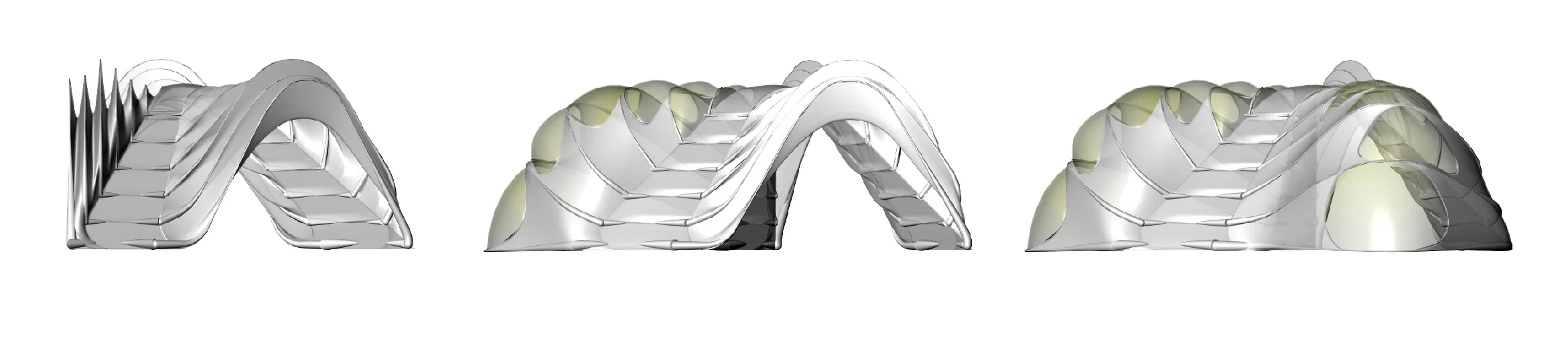  Open and closed elevations          