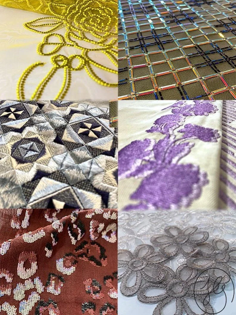 I&rsquo;ll be in Paris this weekend presenting new embroideries and embellishments for @jayne_goulding_design 

I&rsquo;ve designed and created some beautiful new pieces, some are digitally embroidered, hand machine guided and others are hand beaded 