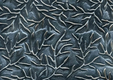 Embossed leather