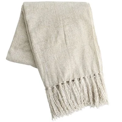 White Chenille Throw - Pier1imports