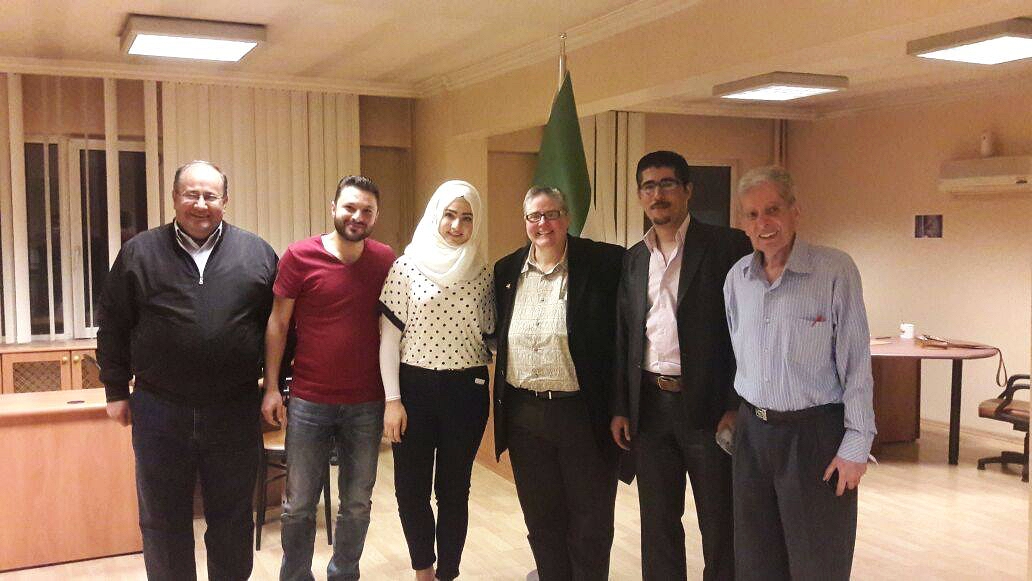 Some of the core members of the Syrian Promise Team with Karen Dickman of Sovereignty First. 