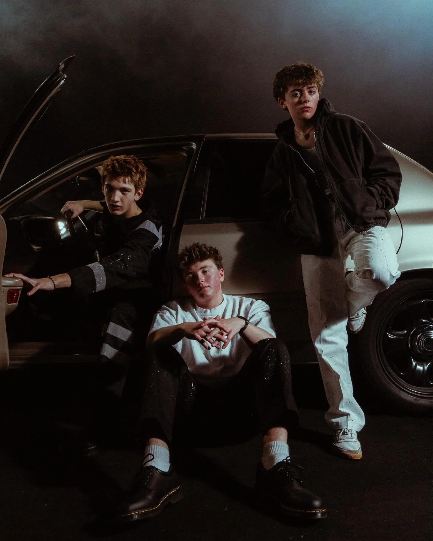 behind the scenes on @riffwoodband latest single &ldquo;PUNK&rdquo; music video out now 🧨 thank you @greatwork.work for having me x 
.
.
.
.
.
.
.
#behindthescenes #fyp #maxbakerphoto #riffwood #musicvideoshoot