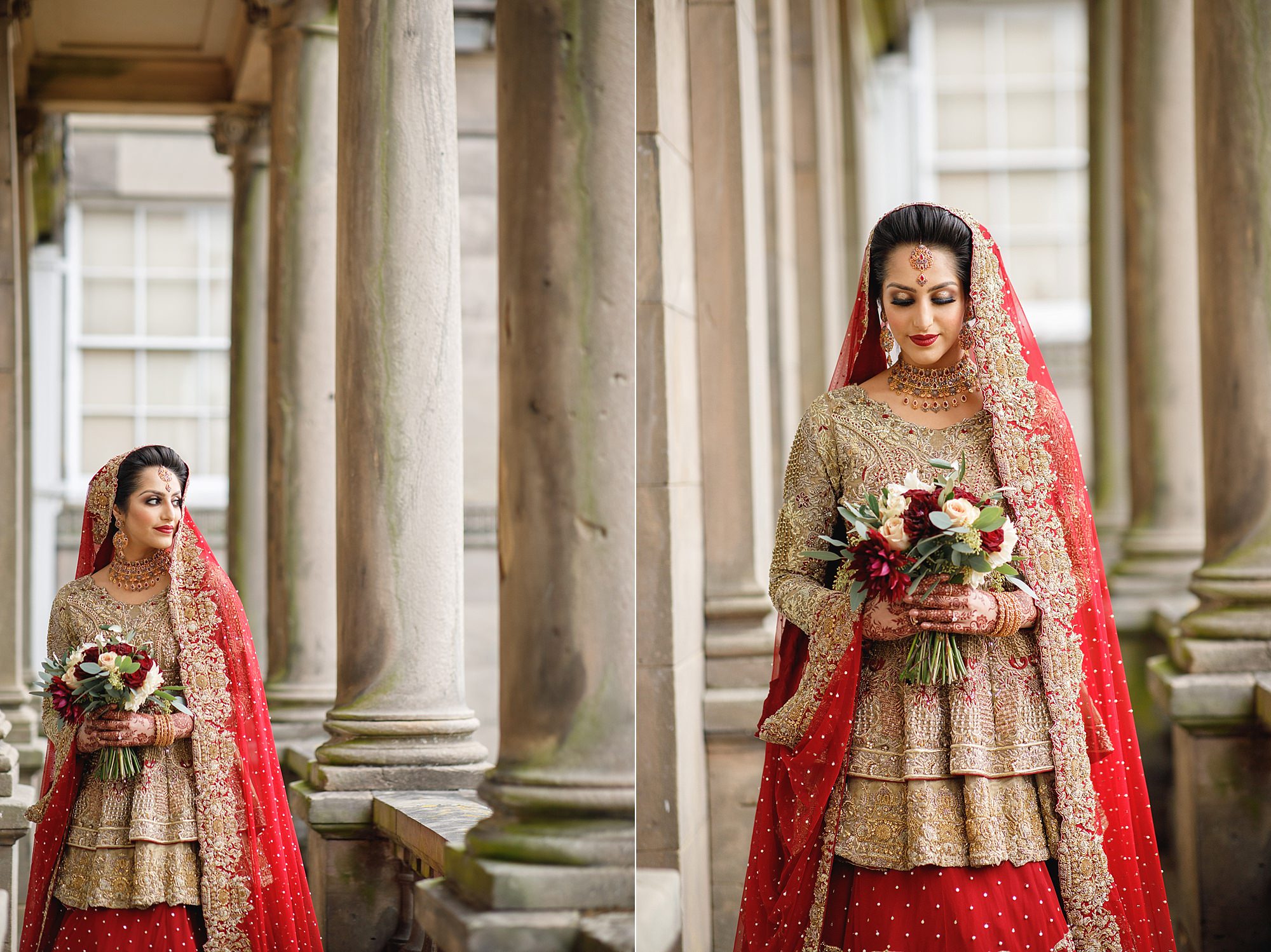 Pakistani Bride wedding portraits at Tatton Park Cheshire