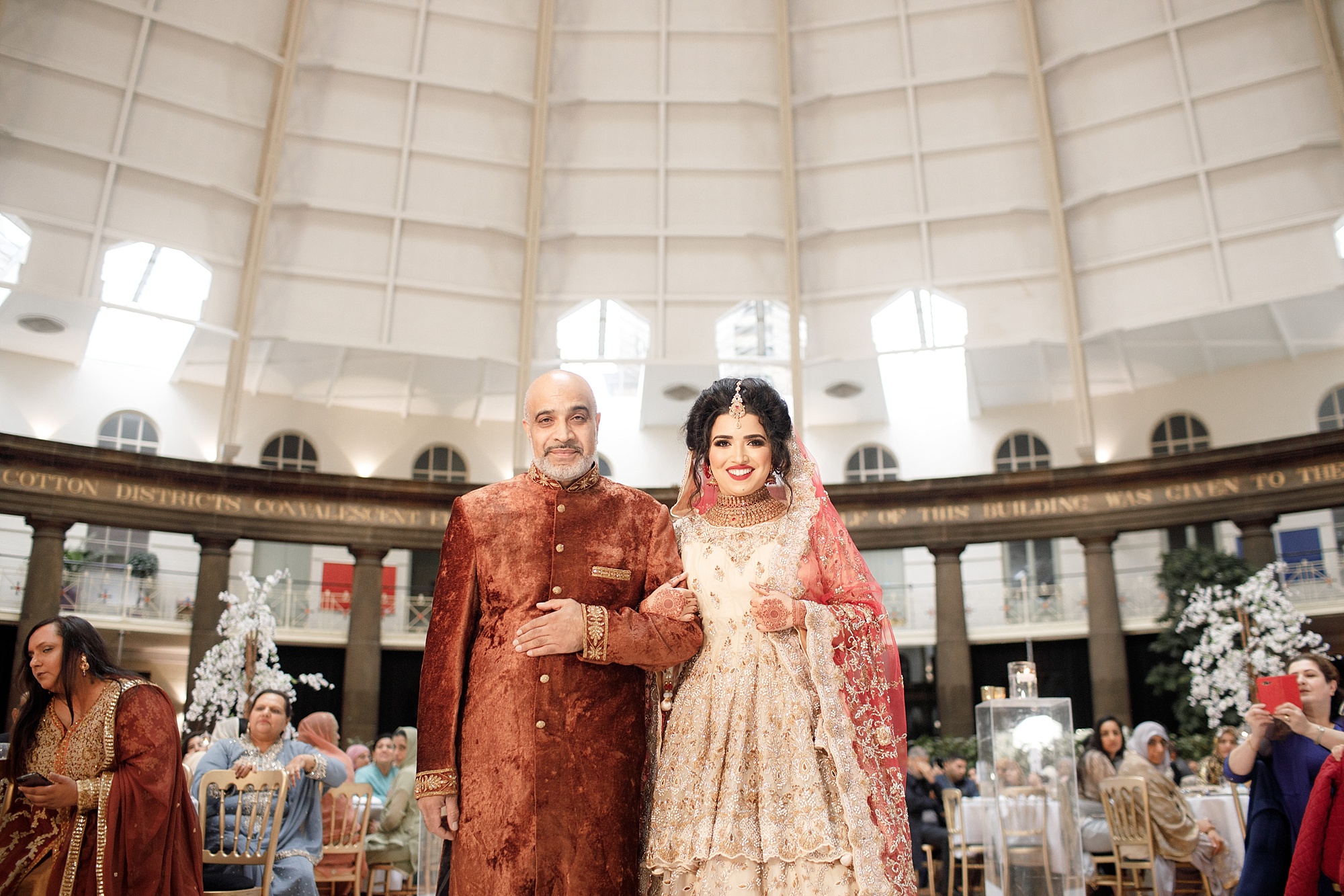 Pakistani Bride Entrance wedding photography Devonshire Dome 