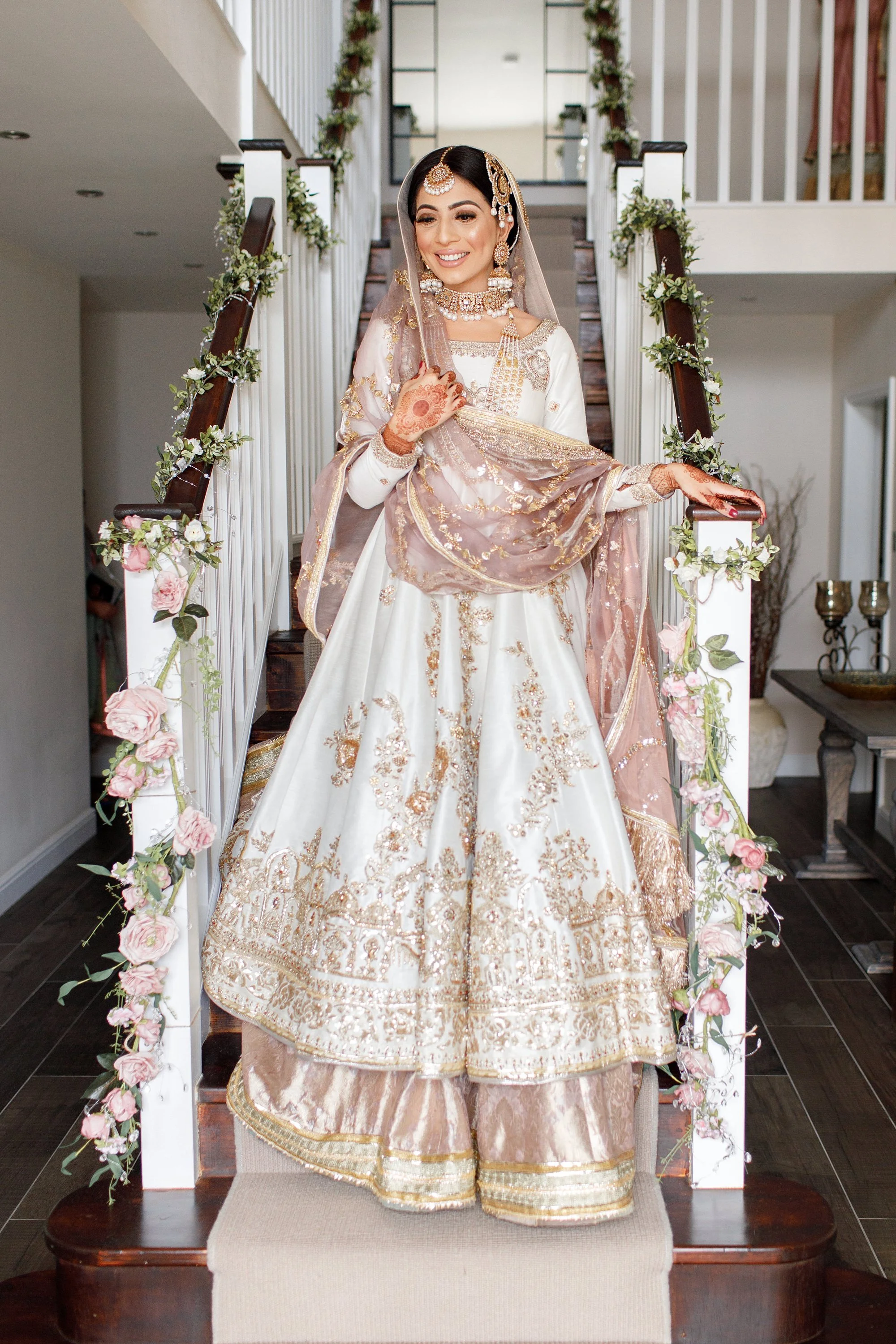 Walima Dress Asian Lengha Outfit Golden Bridal Dress Pakistani In