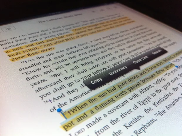 Bible + iPad = Amazing