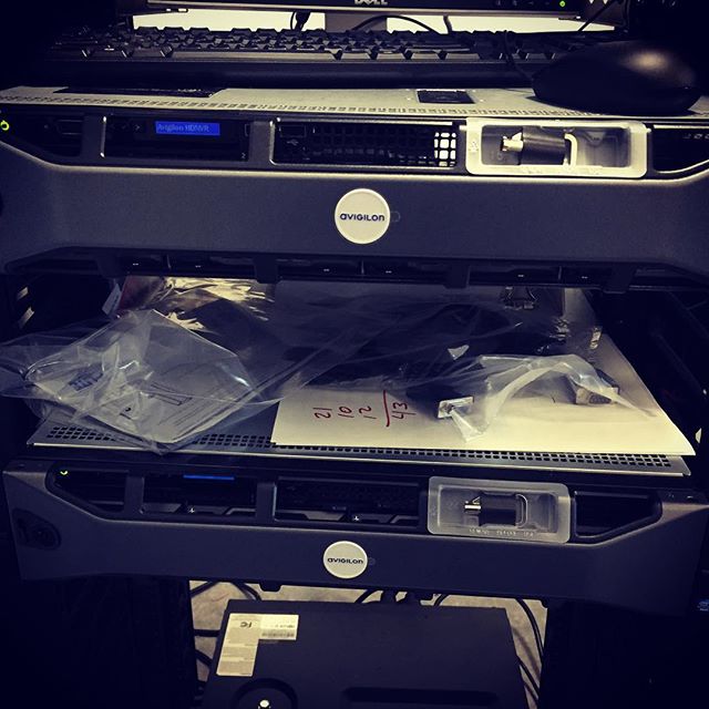 One of our customers 10 and 15 terabyte @avigilon_corporation servers! Fresh after the new software update. #securitycontractors #securitycontrolsystems #physicalsecurity #securitysurveillance #rmisecurity