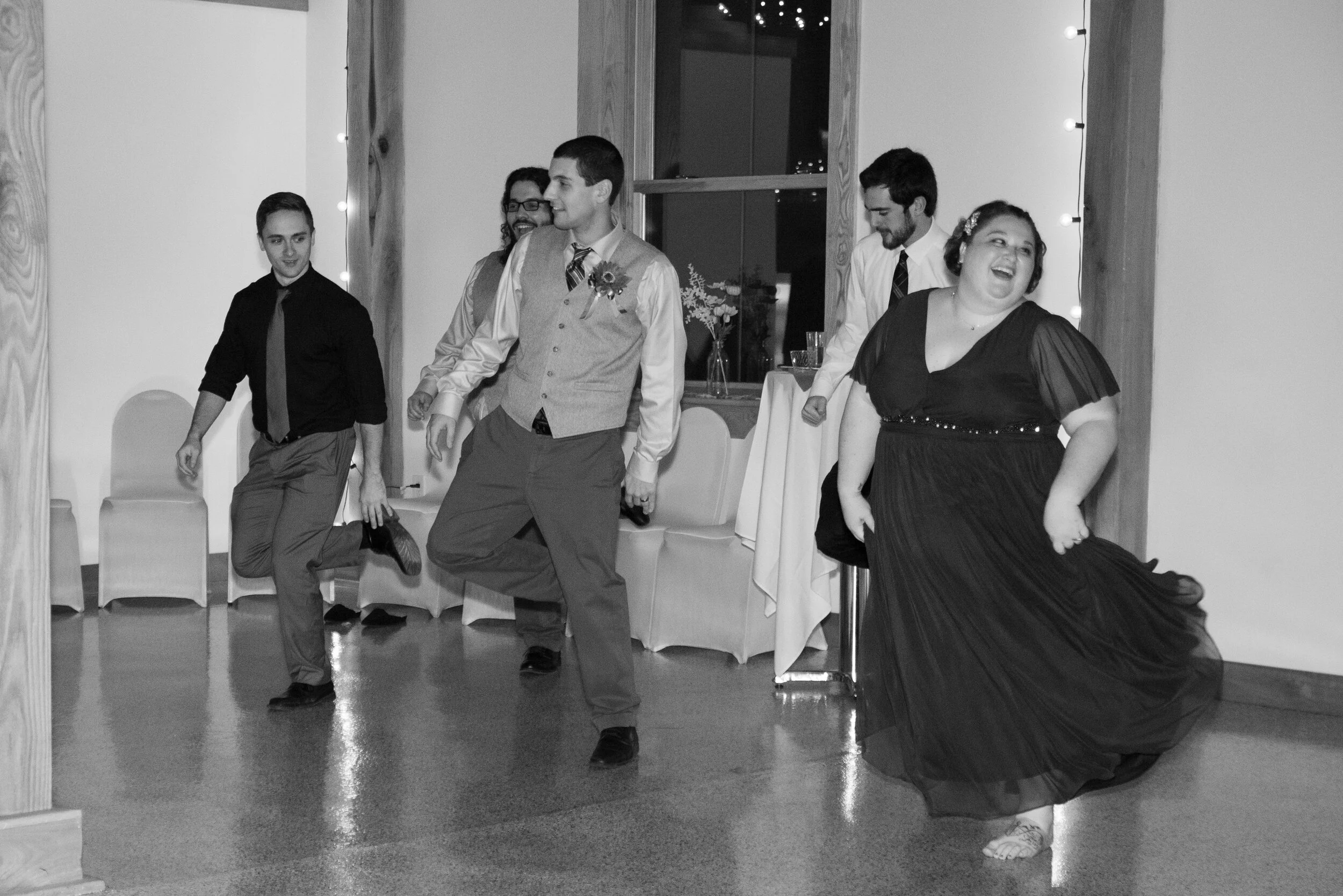 Reception Gallery in Black and White