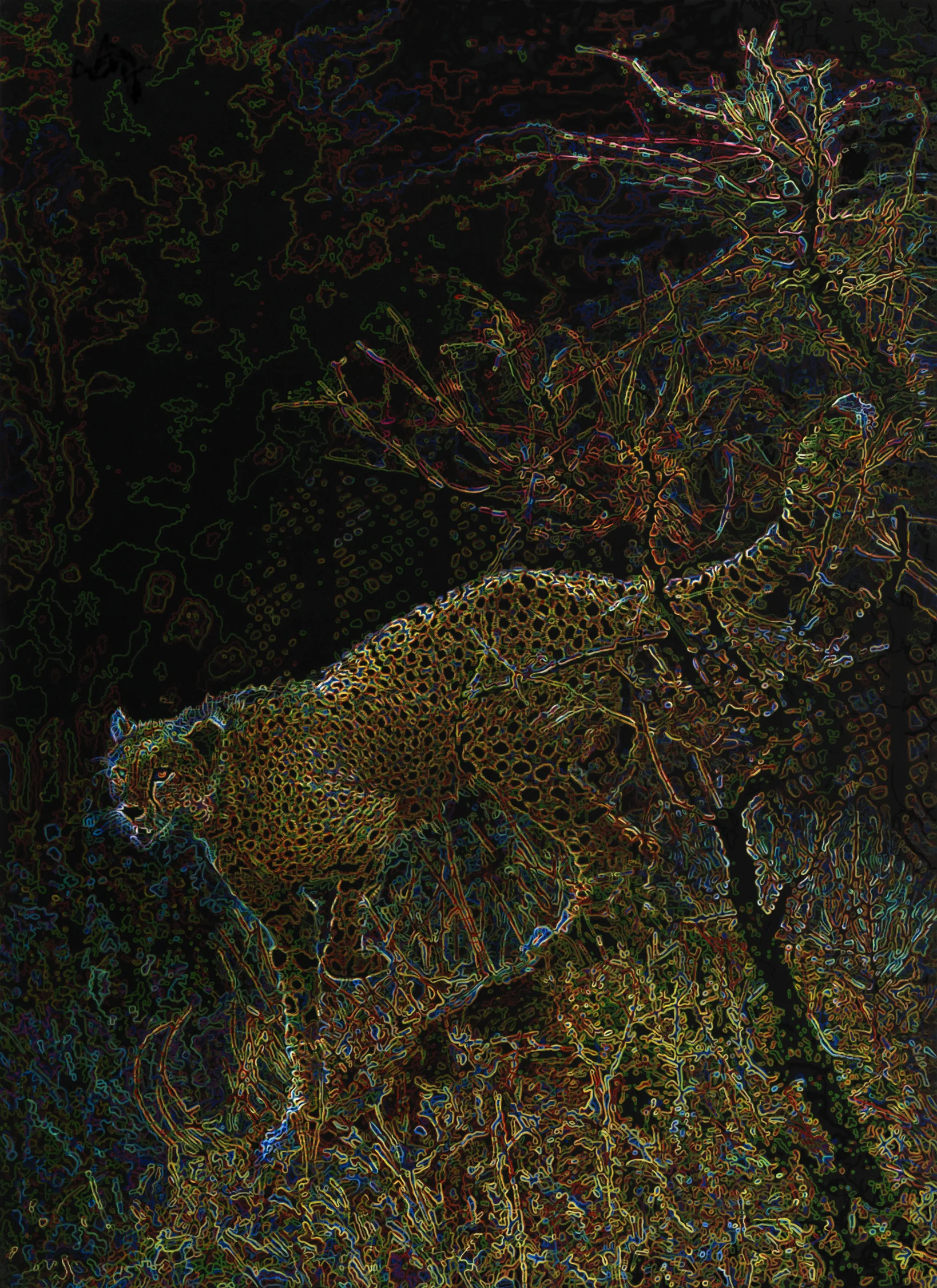 Born Free? Oil on canvas. W 122cm x H 168cm.
