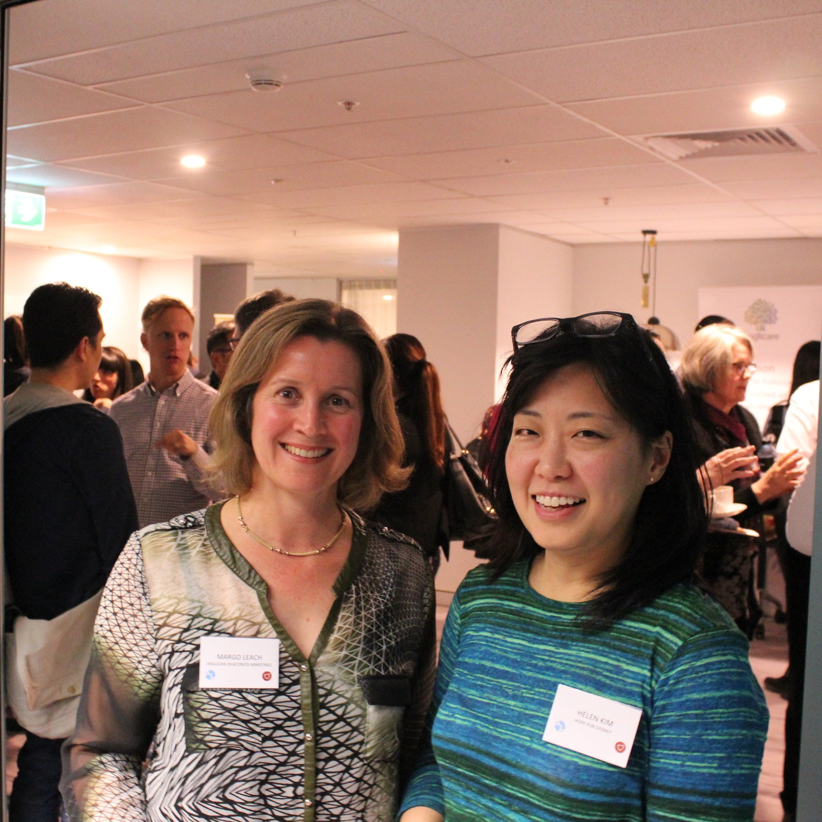 Margo Leach, Director of Mercy & Justice Ministries at ADM (left) and Helen Kim, Executive Director of Hope For Sydney.