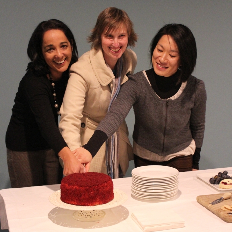 From left to right: Hub graduates Lisa Bateup, Mel Hanger and Mel Fung