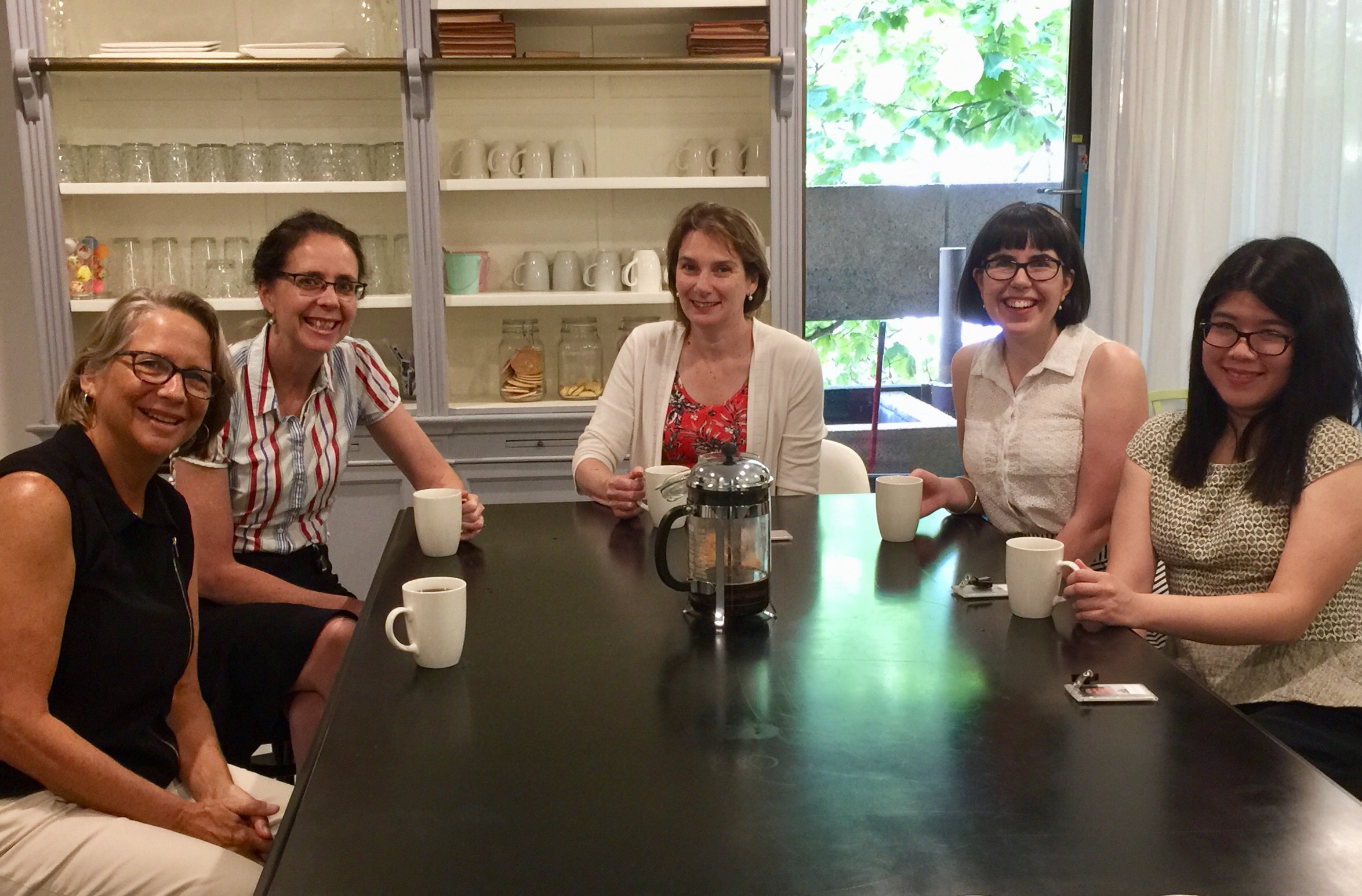 Our ADM Summer Fellows (l eft to right) : Jo Kadlecek, Robyn Wrigley-Carr, Lyn Kidson, Brooke Scriven and Christine Poon.