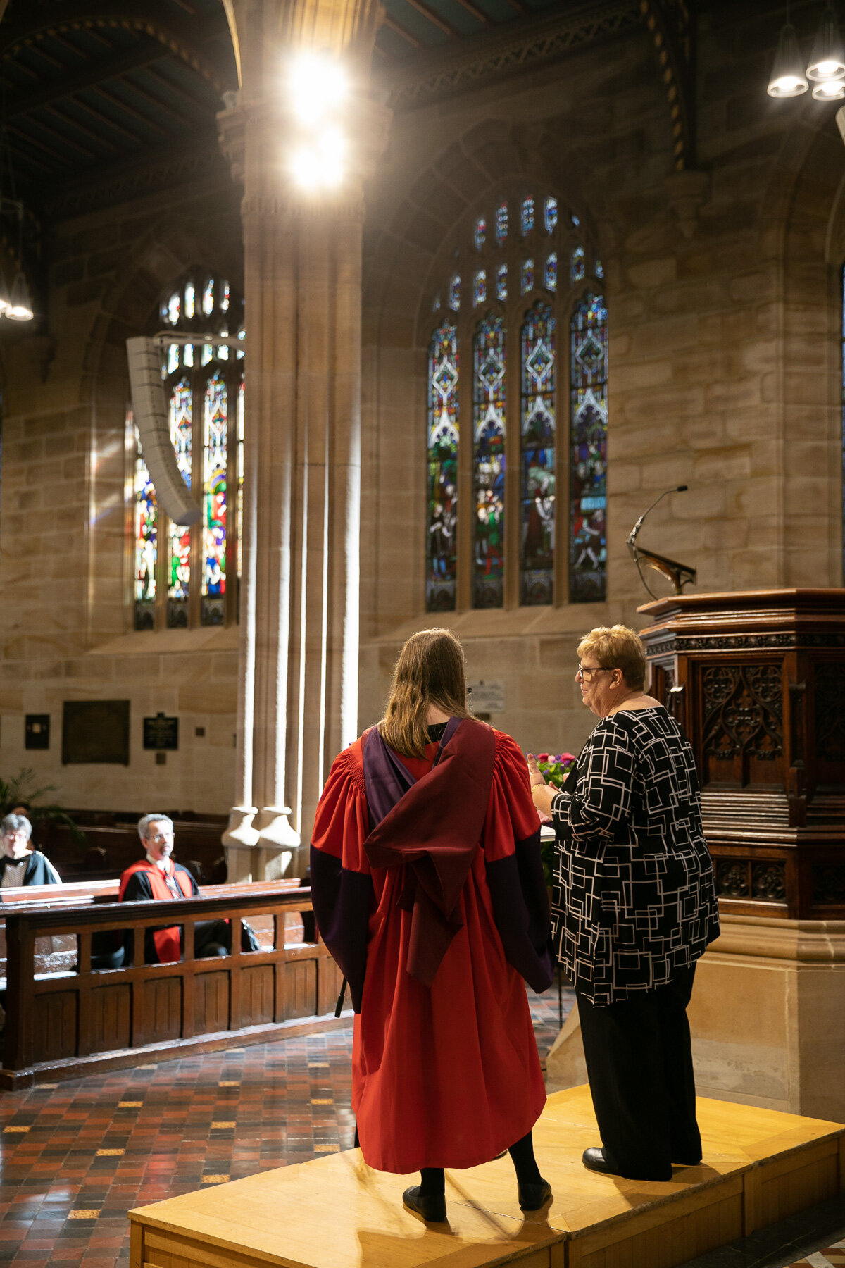  Rev. Dr Katy Smith and Rev. Jackie Stoneman at the 2020 graduation. 