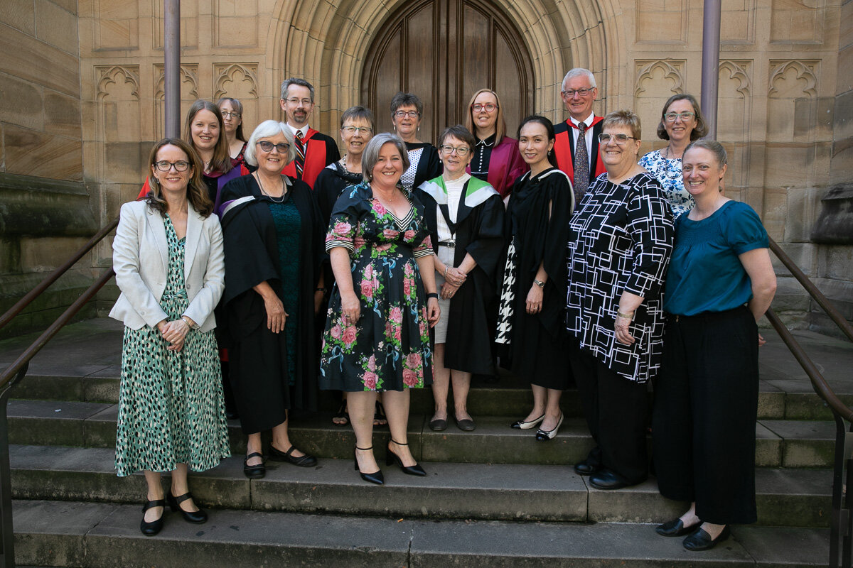  The team from Mary Andrews College, together with ADM CEO, Rev. Jo Gibbs; Prof. James Dalziel, Dean and CEO of the Australian College of Theology;  ADM’s Chair of Board, Rev. Jenni Stoddart; and Rev. Jackie Stoneman, former Principal of MAC. 