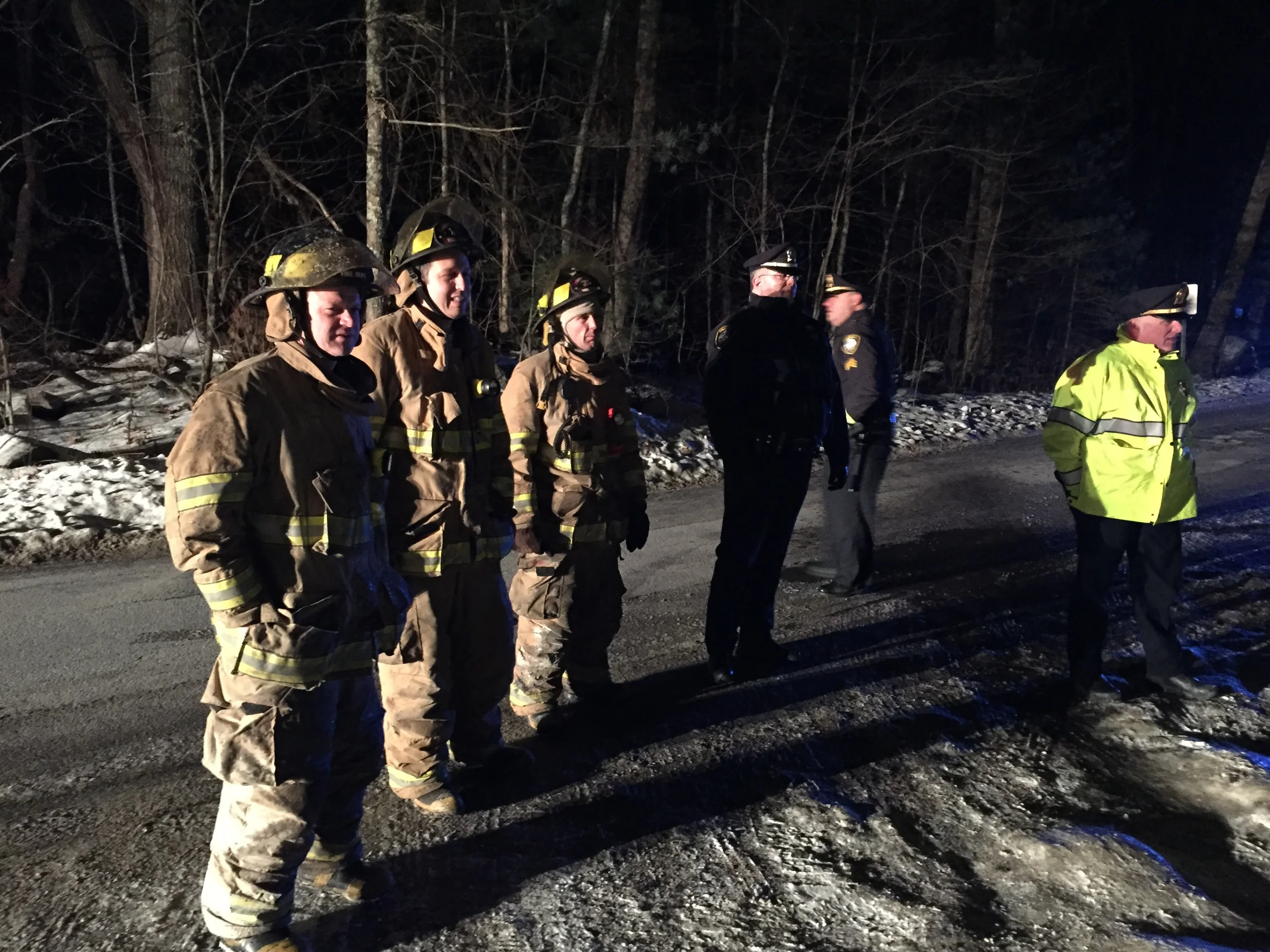 Engine Crew After Car fire