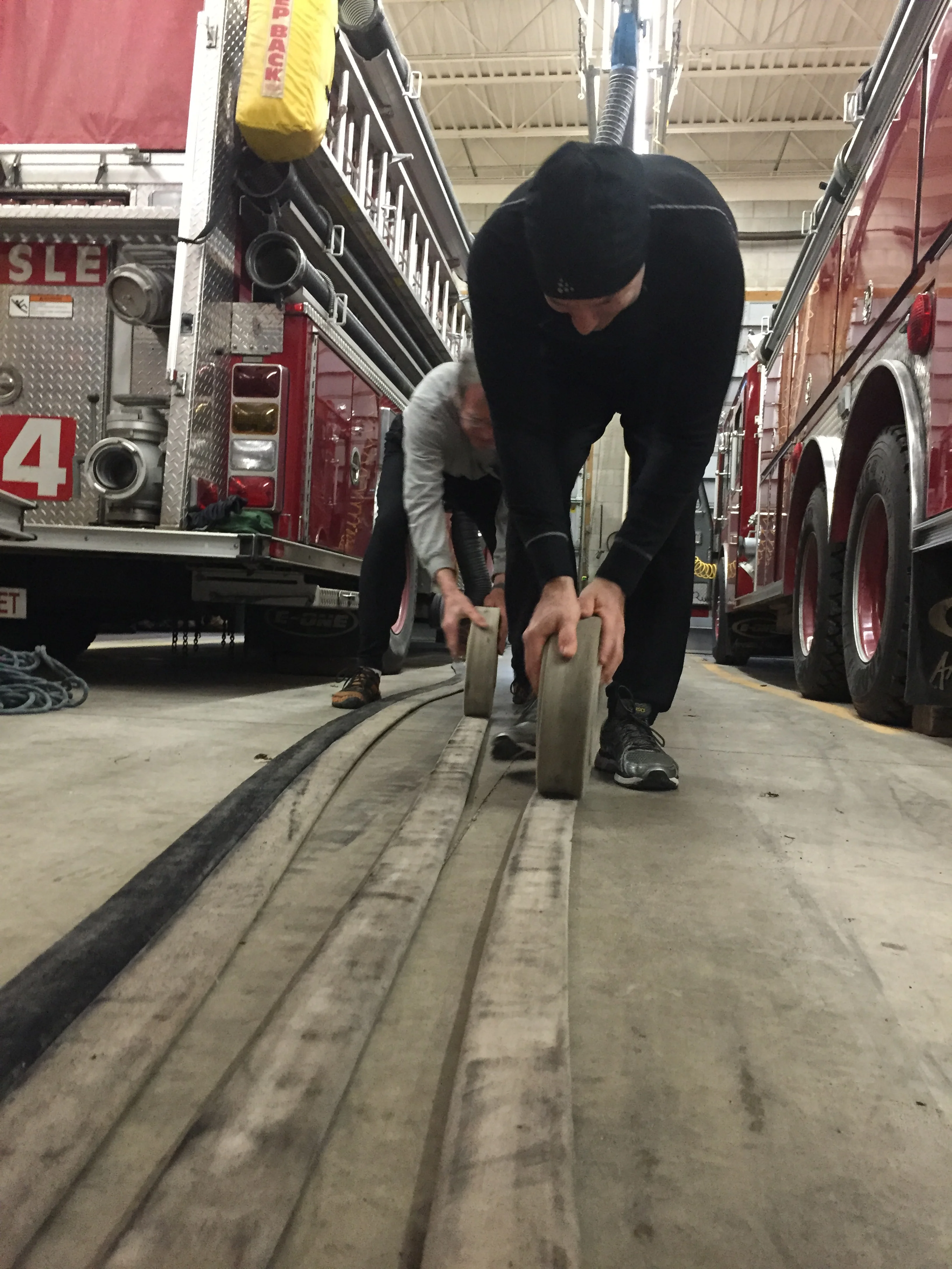 Rolling Hose After a Fire