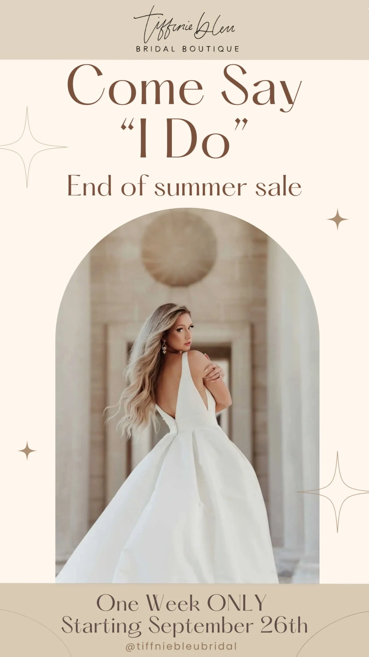 Say "I Do" End of Summer Sample Sale