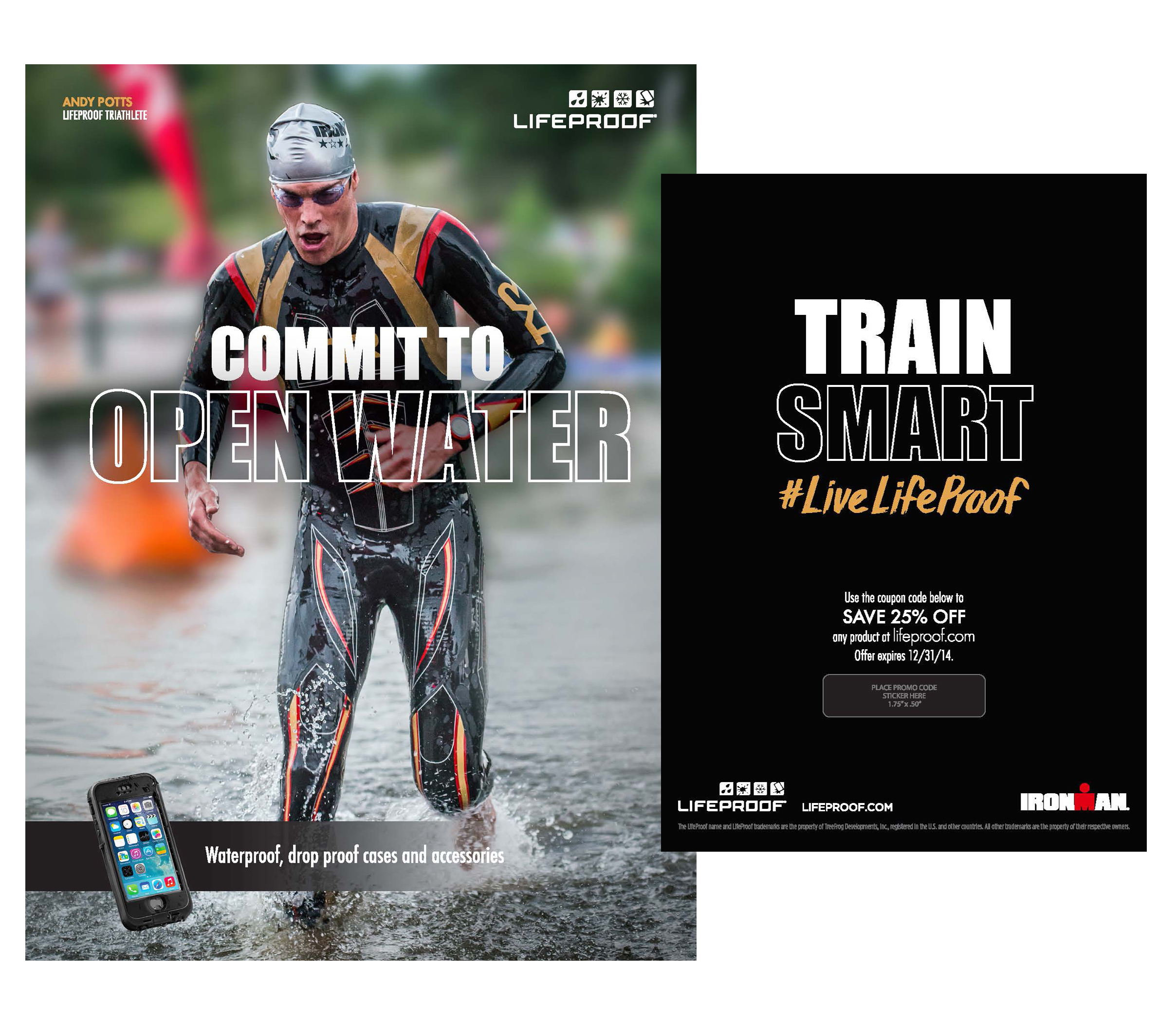 Ironman Event Activation Graphics for world class Triathlete Andy Potts