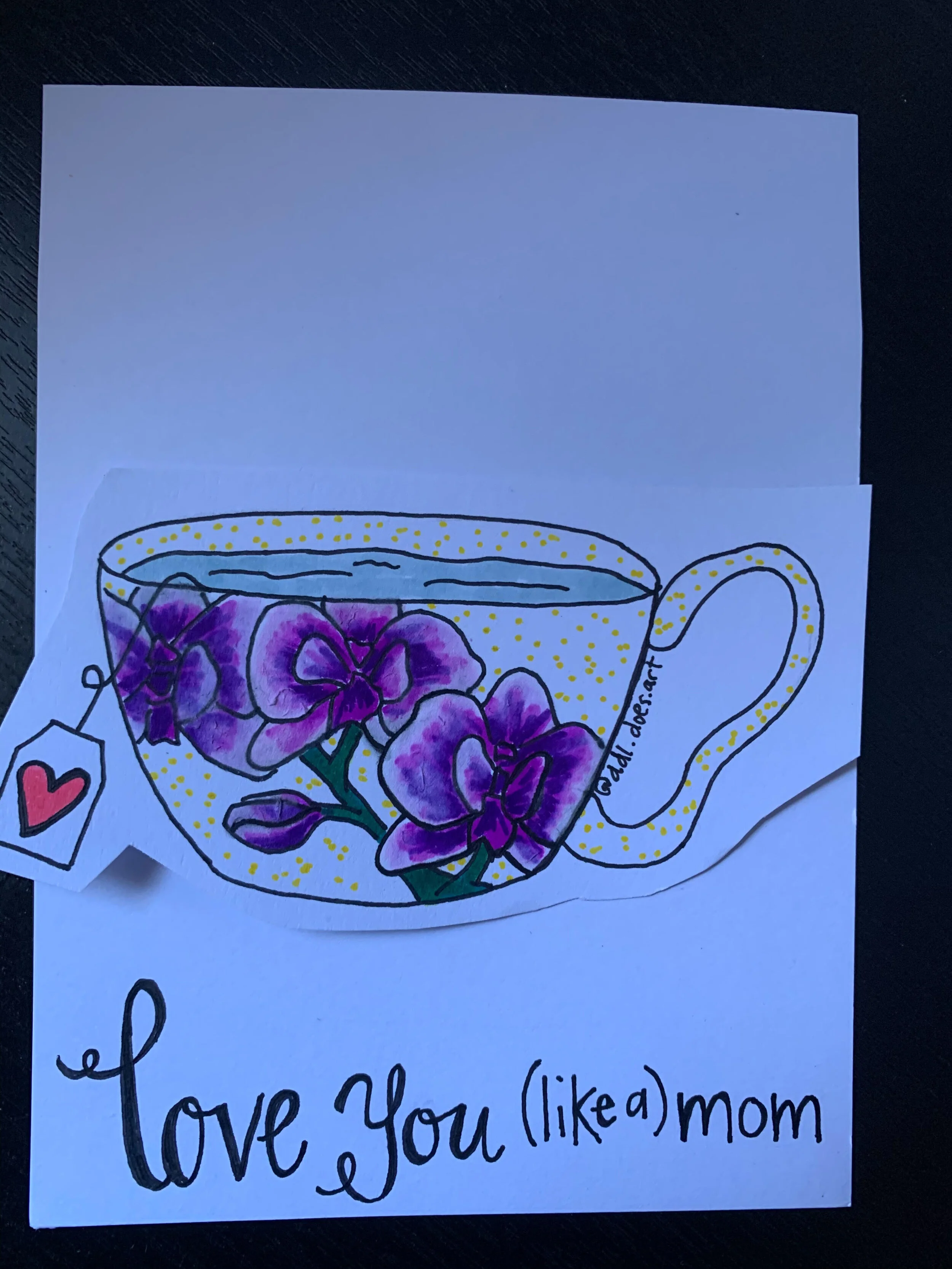 Mums and Mar-TEA-nis Card make and take event