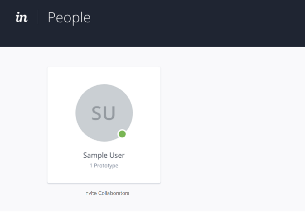 A simple text button serves as a secondary CTA for users who might want to invite collaborators.