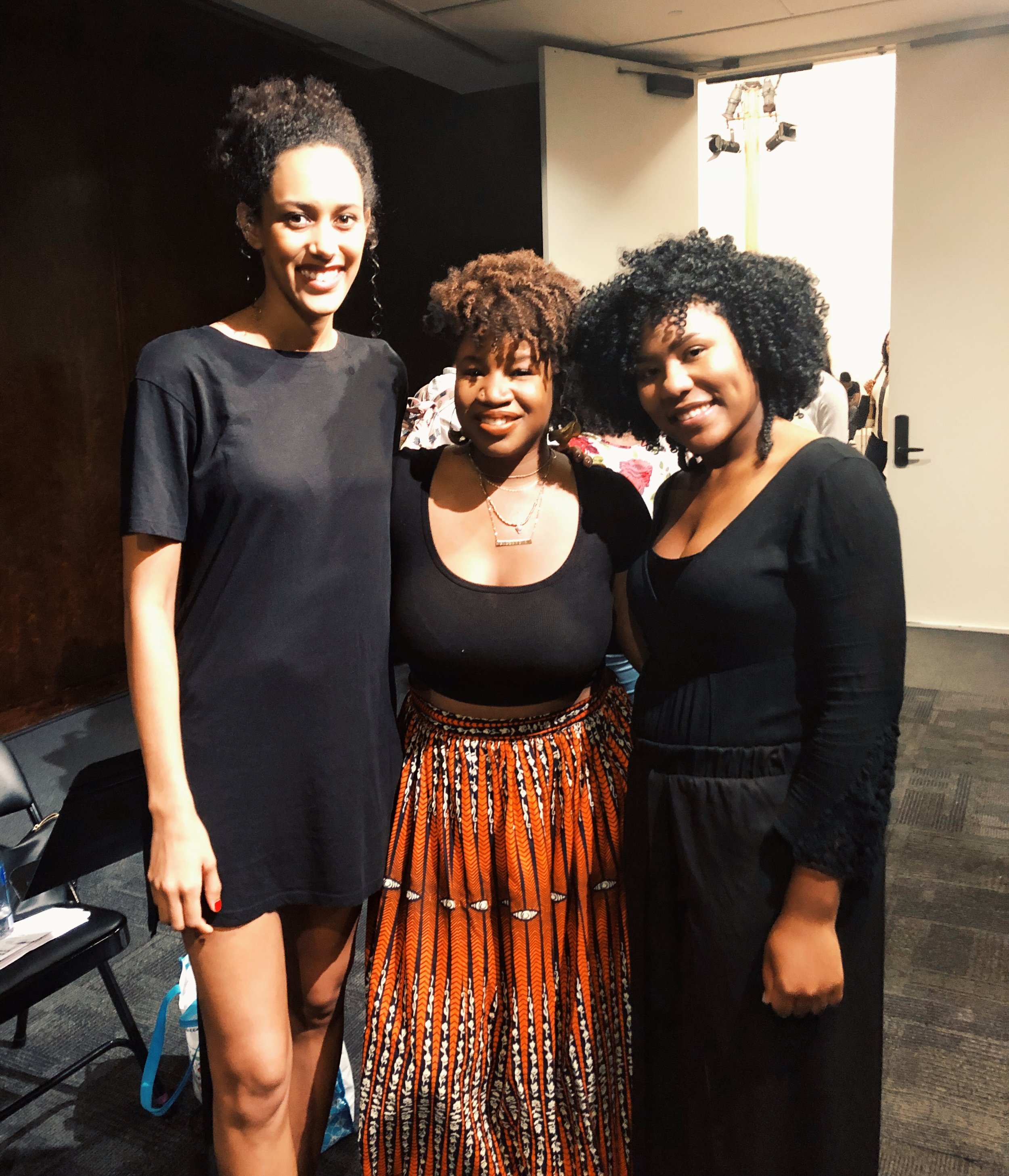 Actors Lori Pitts, Tara Reeves, and myself after the show