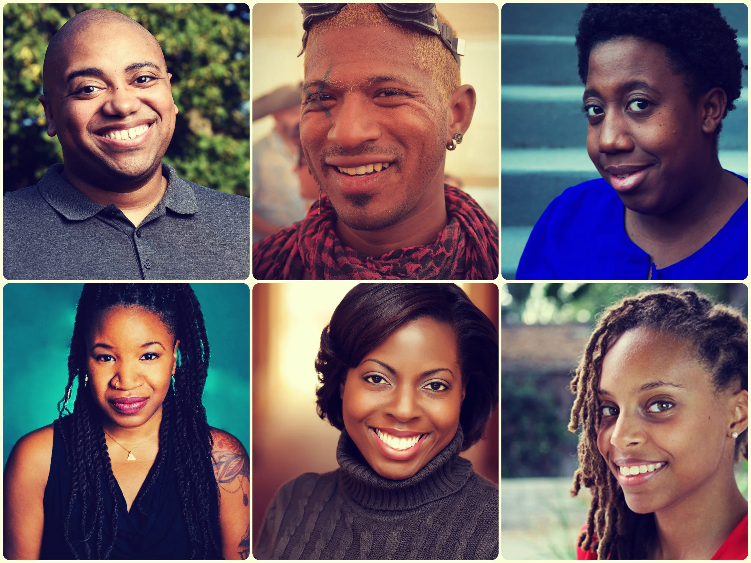 My cohort: Jared Shamberger, JR “Nexus” Russ, Sisi Reid, myself, Farah Lawal Harris, and Cat Frost