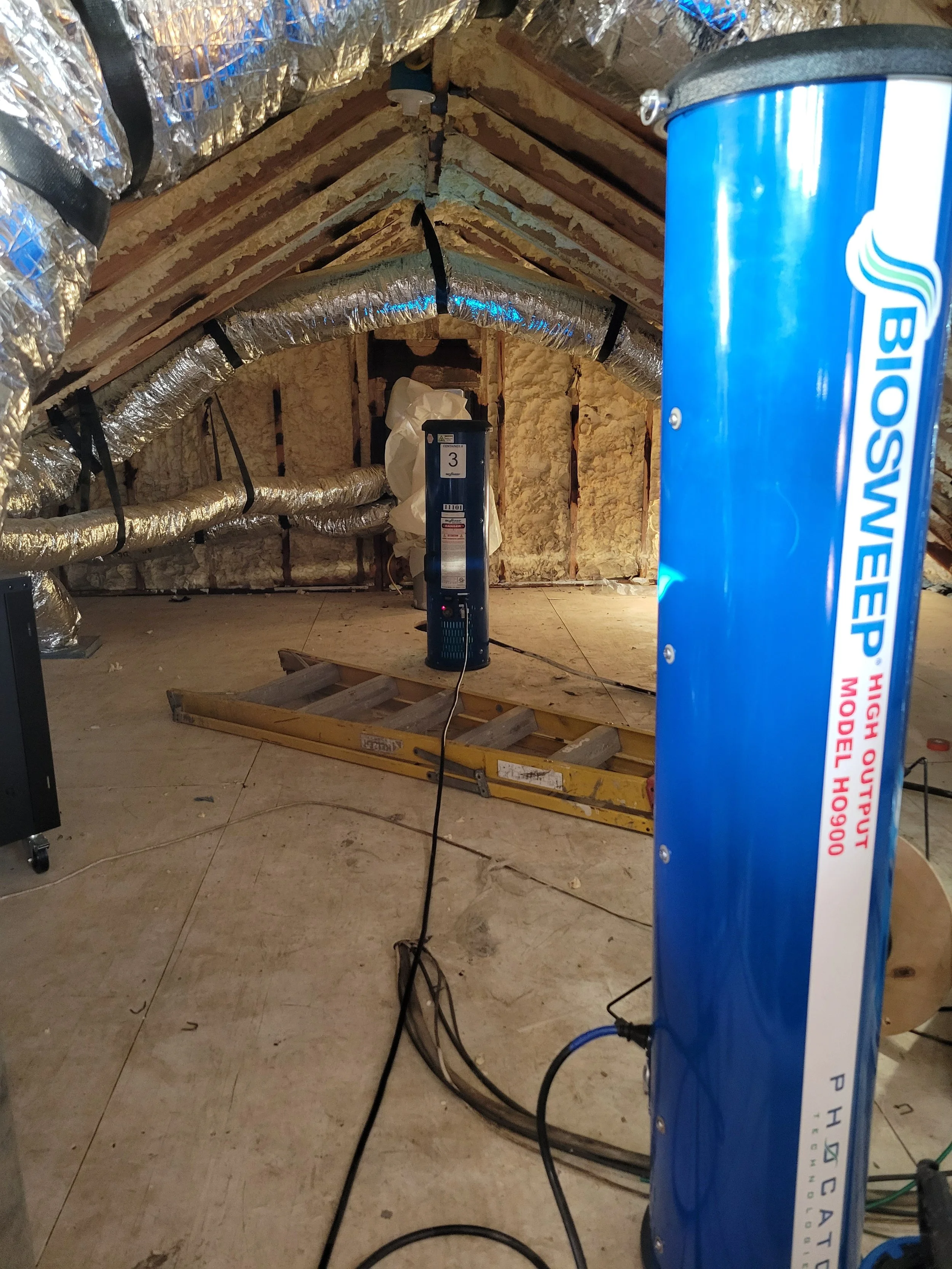 Fire Smoke Odor Removal in Attic