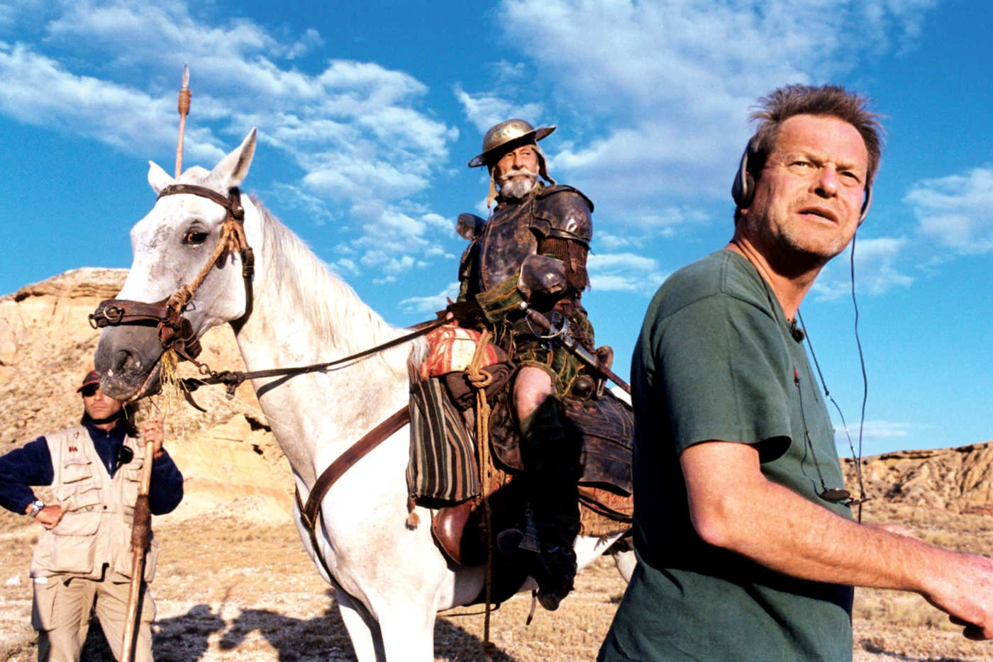 Gilliam on set in 2000