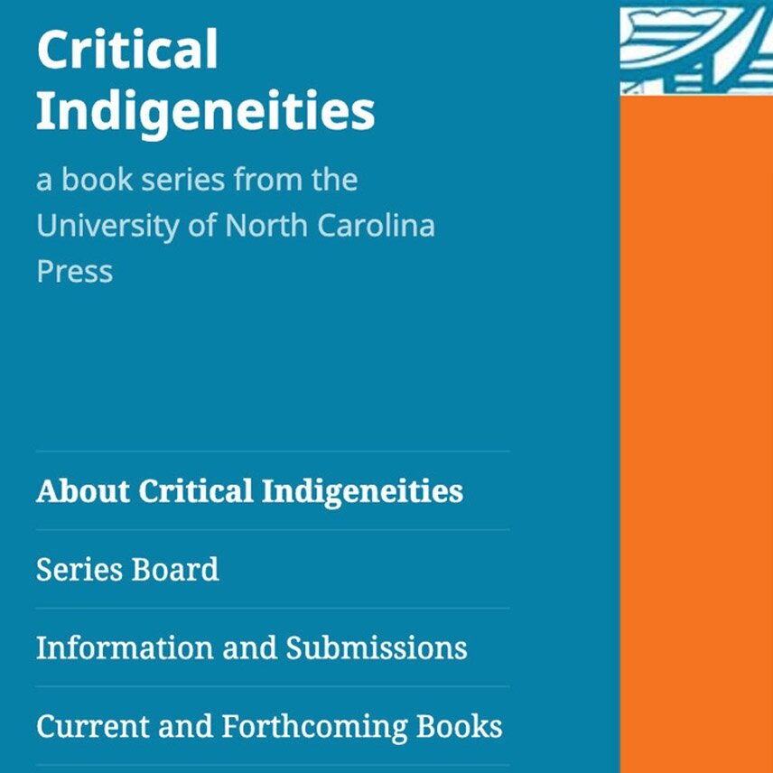 Critical Indigeneities book series 