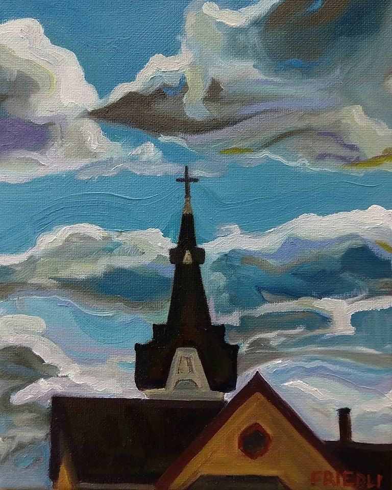 "Clouds and Cross"