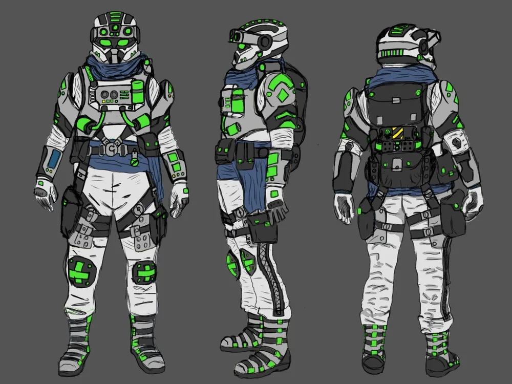 Final concept art for Grant