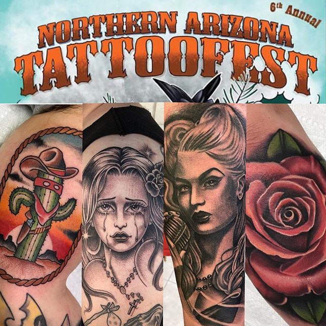 @mariogtattoos and @tattootony602 will be at @northernaztattoofest this weekend. Please contact them directly to set up an appointment.