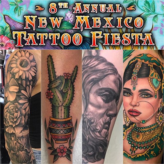 @tattootony602 , @mariogtattoos , @tatt2_nick , and @daniellimon9 will be working this years @newmexicotattoofiesta !
To book an appointment, please contact them directly.