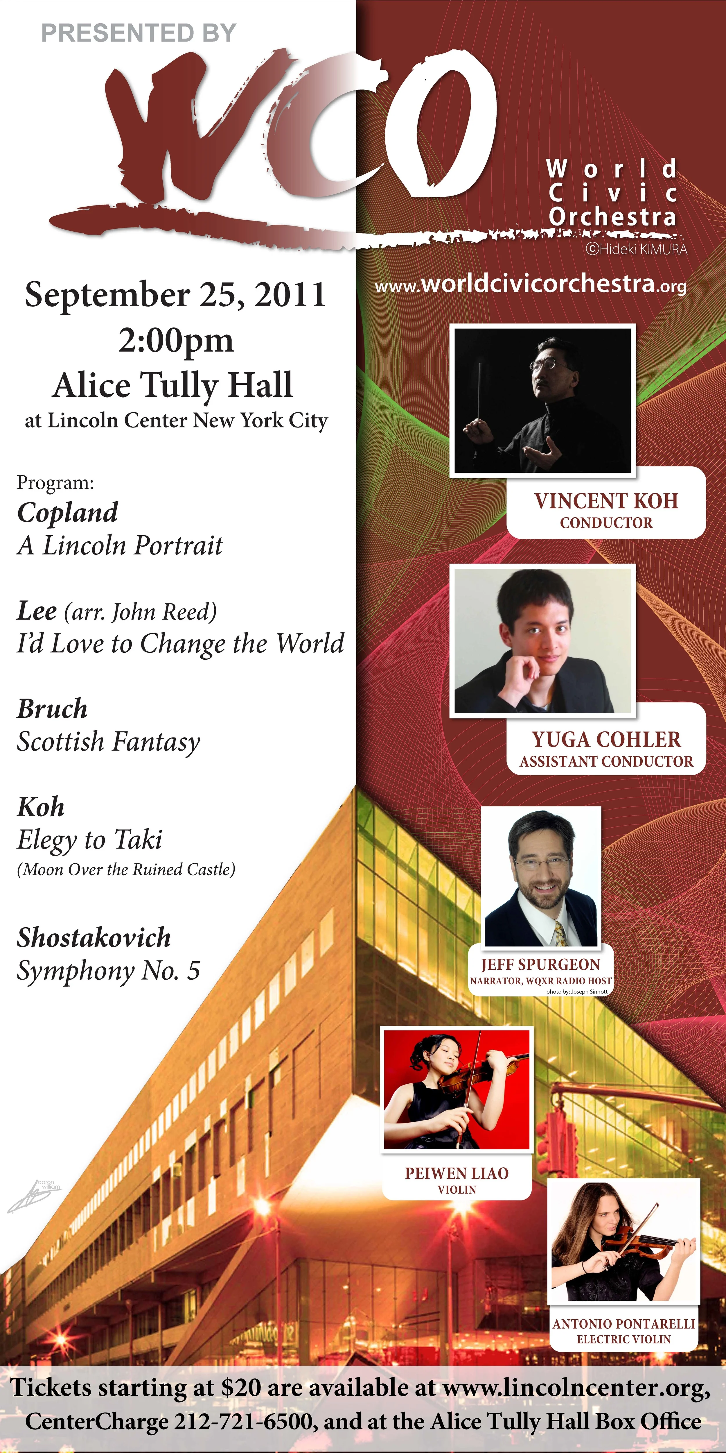 WCO in Alice Tully Hall