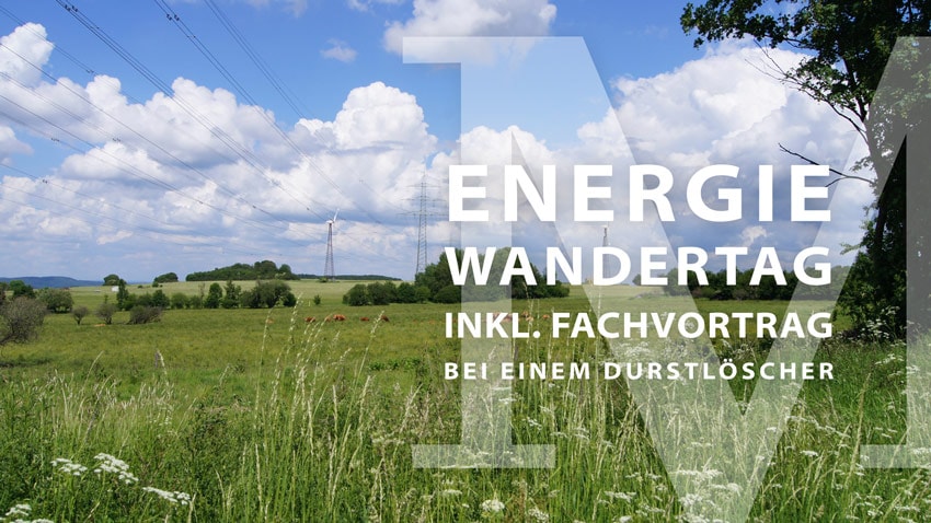 Energiewandertag inkl. Fachvortrag bei einem Durstlöscher